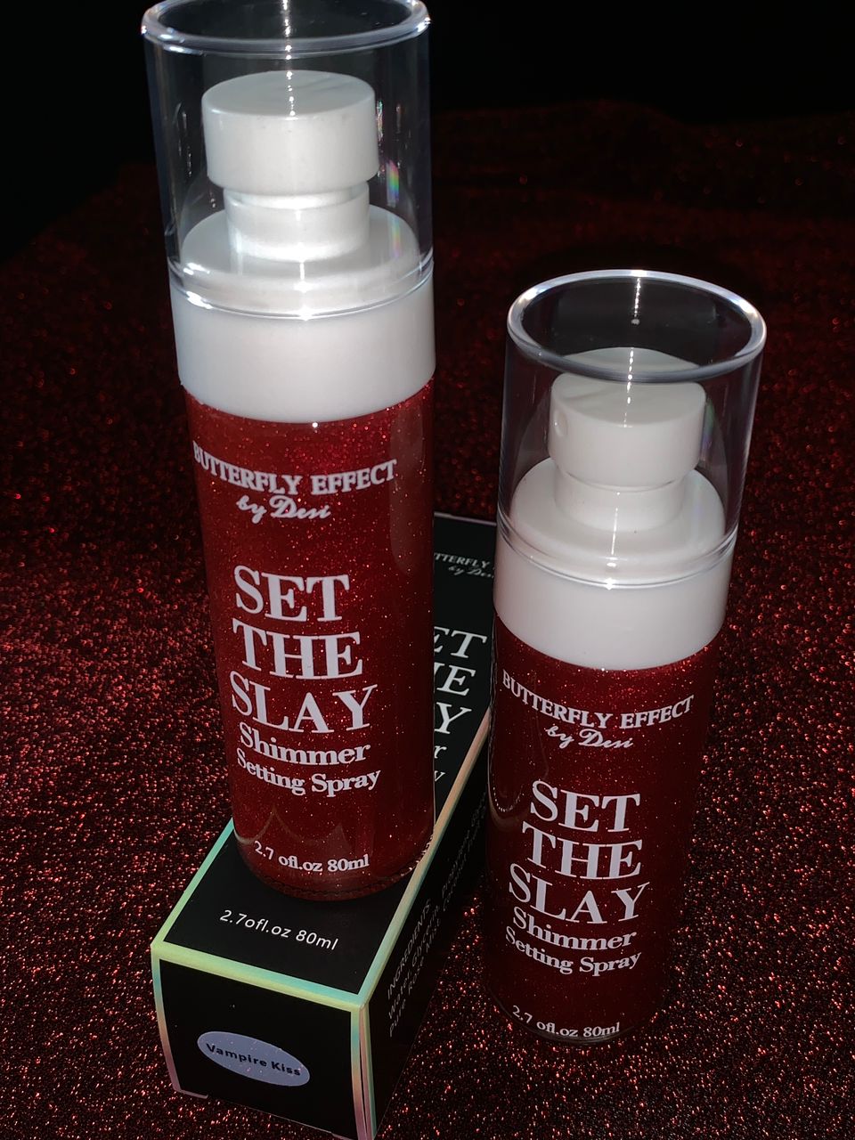 Set the Slay Shimmer Setting Spray-Vampire Kiss