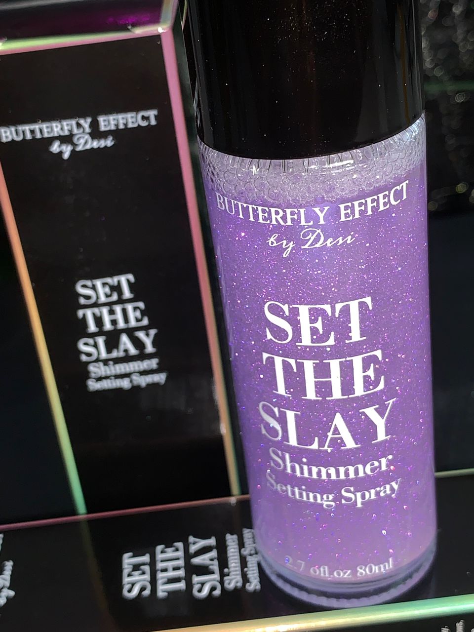 “SET THE SLAY” Shimmer Setting Spray – butterflyeffectbydesi